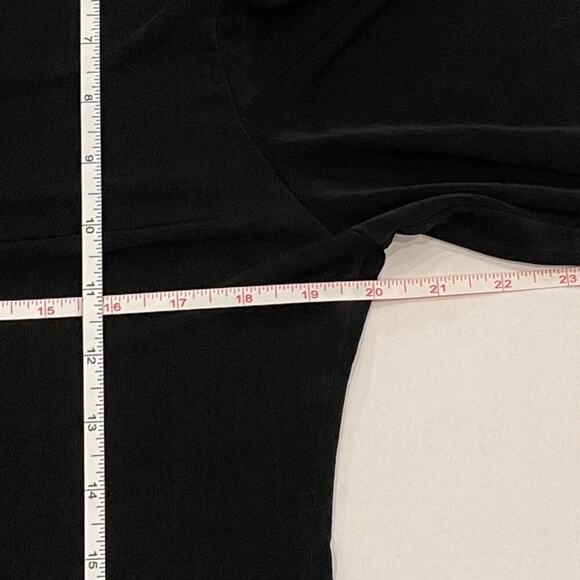 Chico's Travelers Lightweight Silky Black Open Front Long Sleeve Cardigan, L - Picture 8 of 11